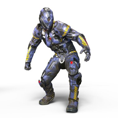 3d cg işleme bir robot