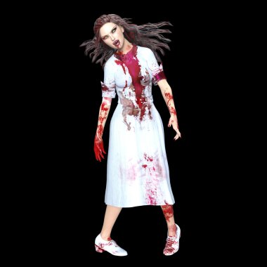 dişi bir vampir 3d cg render