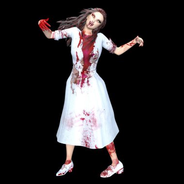 dişi bir vampir 3d cg render