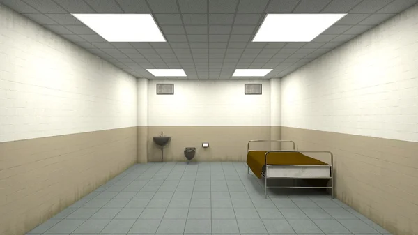 3D CG prestação de uma sala de isolamento — Fotografia de Stock