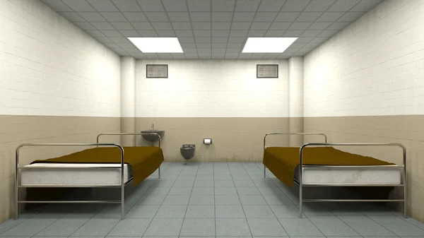 3D CG rendering of a isolation room — Stock Photo, Image