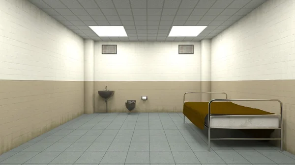 3D CG prestação de uma sala de isolamento — Fotografia de Stock