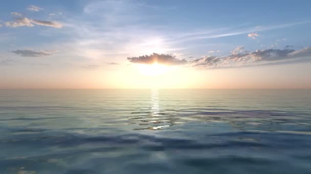 3D rendu 3D du lever du soleil 