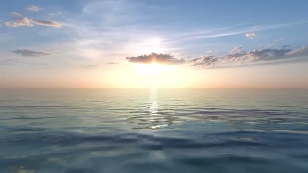 3D CG rendering of sunrise — Stock Video