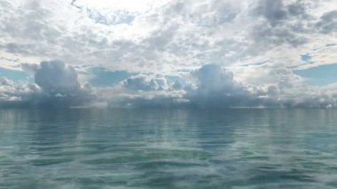 ufuk ve deniz 3d cg render