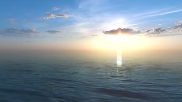 3D cg-rendering av sunrise — Stockvideo