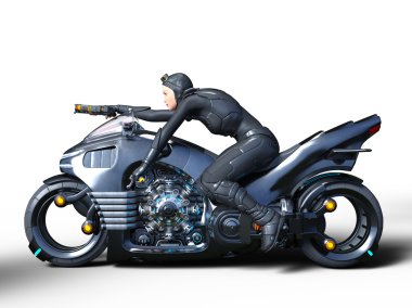 bir kadın savaşçı 3d cg render