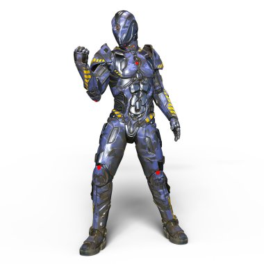 3d cg işleme bir robot