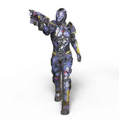 3d cg işleme bir robot