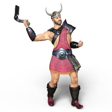 bir Viking 3d cg işleme