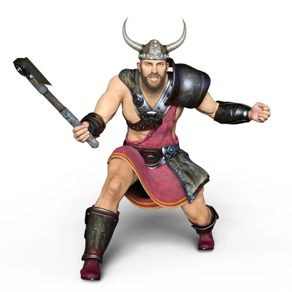 3D CG renderização de um viking — Fotografia de Stock