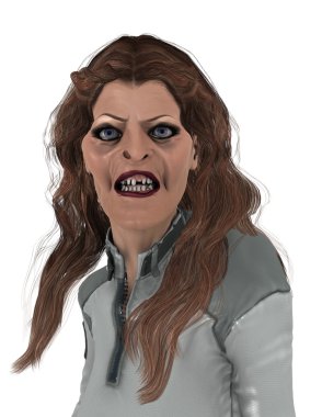 bir kadın yabancı 3d cg işleme