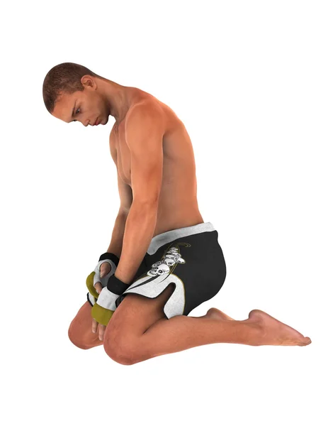 3D-cg rendering van een martial artiest — Stockfoto