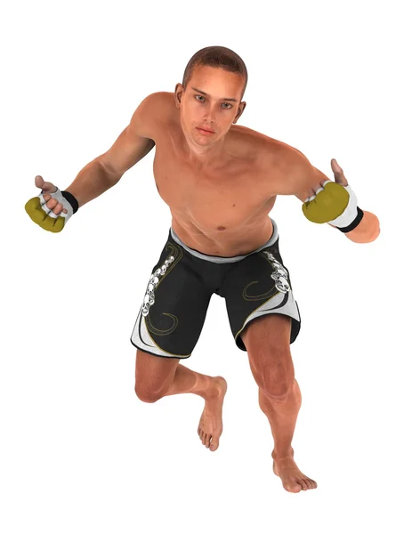 3D CG rendering of a martial artist — Stock Photo, Image