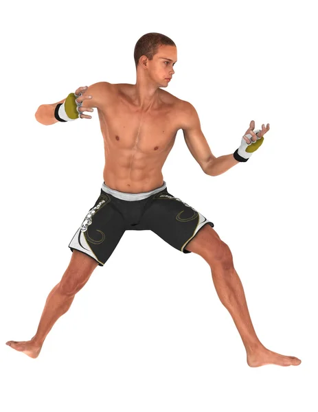 3D CG rendering of a martial artist — Stock Photo, Image