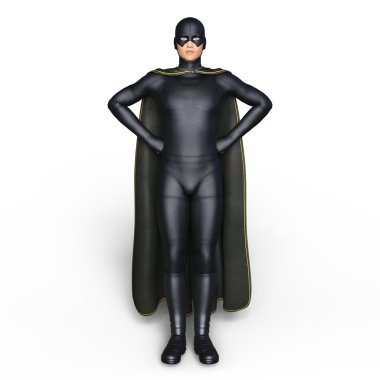 bir süper kahraman 3d cg render