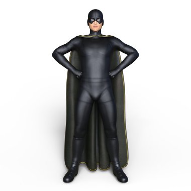 bir süper kahraman 3d cg render