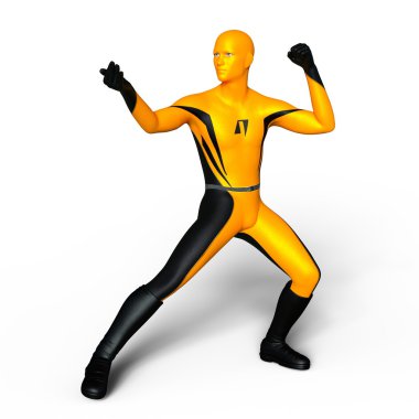 bir süper kahraman 3d cg render