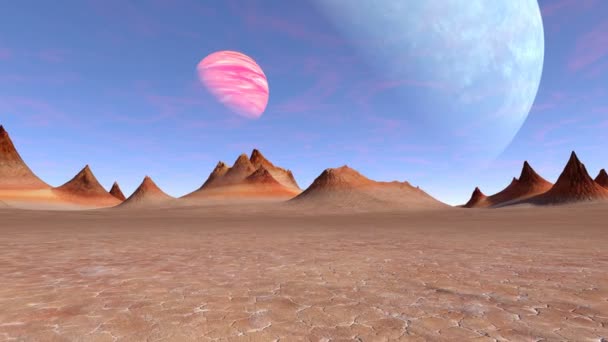 3D CG representación del desierto — Vídeos de Stock