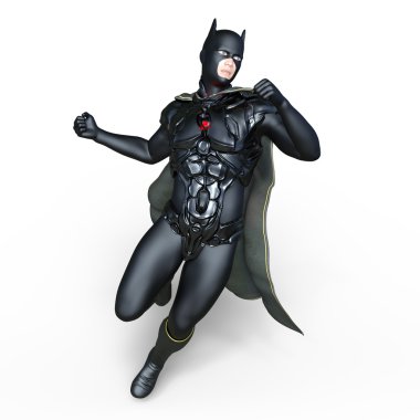 bir süper kahraman 3d cg render