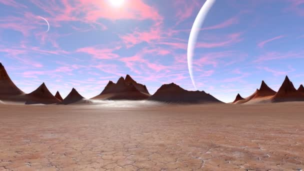 Rendering 3D CG del deserto — Video Stock