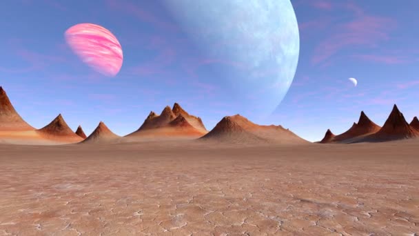 3D CG representación del desierto — Vídeos de Stock