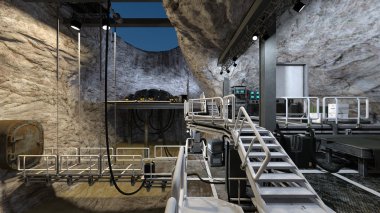 3d cg işleme spacee istasyonu 