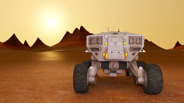 Vykreslování 3D cg prostor Rover — Stock fotografie