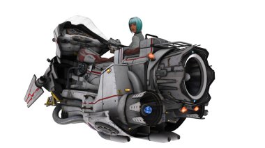 bir kadın savaşçı 3d cg render