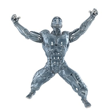 3d cg işleme bir robot.