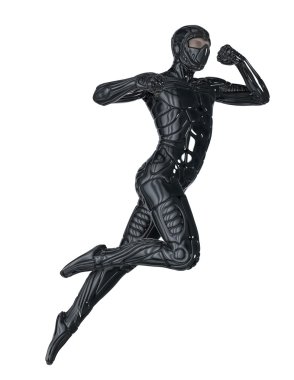 bir süper kahraman 3d cg render