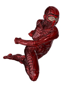 3d cg işleme süper bir kadın