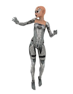 bir kadın yabancı 3d cg işleme