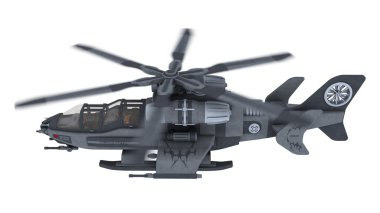 bir helikopter 3d cg render