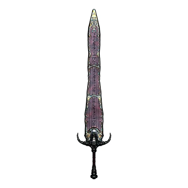 3D CG визуализация меча — стоковое фото