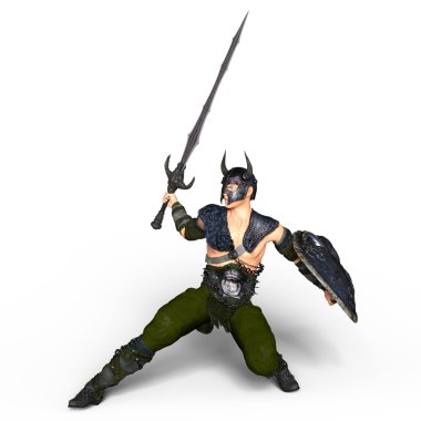 bir Viking 3d cg işleme