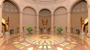 Giriş Holü Tasarımı 3d cg render