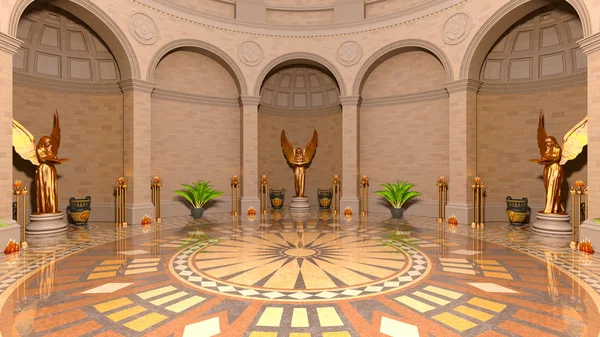 3D CG renderização do hall de entrada — Fotografia de Stock