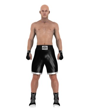 bir savaş sanatçısı 3d cg render