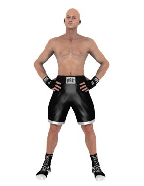 bir savaş sanatçısı 3d cg render