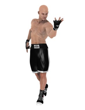 bir savaş sanatçısı 3d cg render