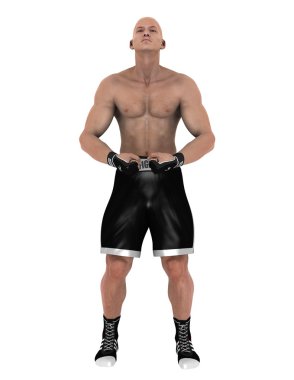 bir savaş sanatçısı 3d cg render