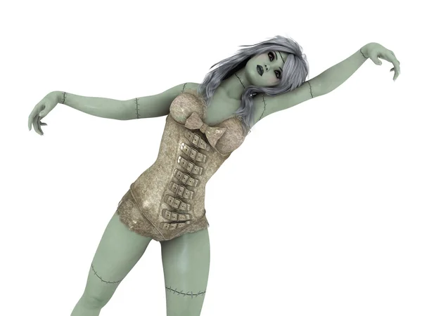 3D CG рендеринг куклы ужасов — стоковое фото