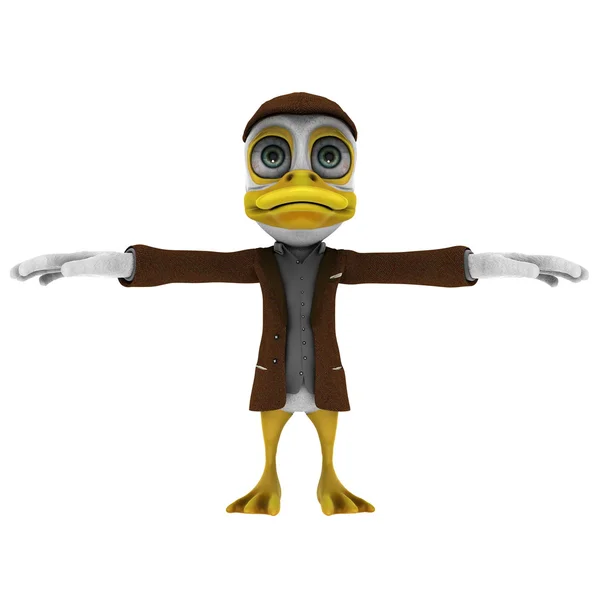 3D CG rendering of a duck detective — Stock Photo, Image