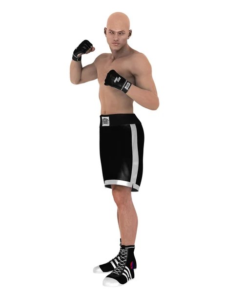 3D CG rendering of a martial artist — Stock Photo, Image