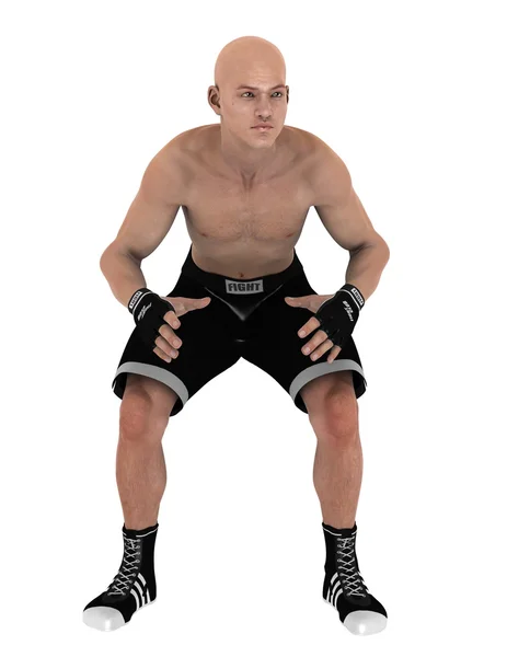 3D CG rendering of a martial artist — Stock Photo, Image