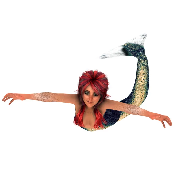 3D CG rendering of a mermaid — Stock Photo, Image