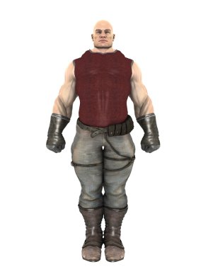 büyük bir adam 3d cg render