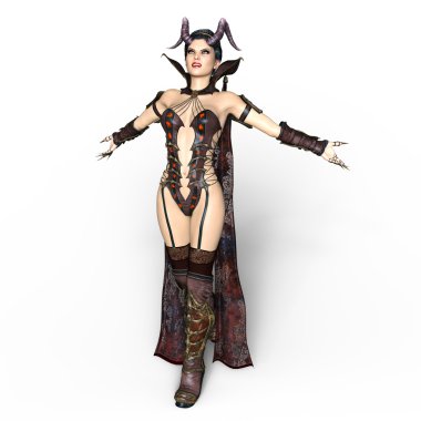 bir peri Tanrı anne 3d cg render