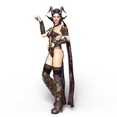 bir peri Tanrı anne 3d cg render